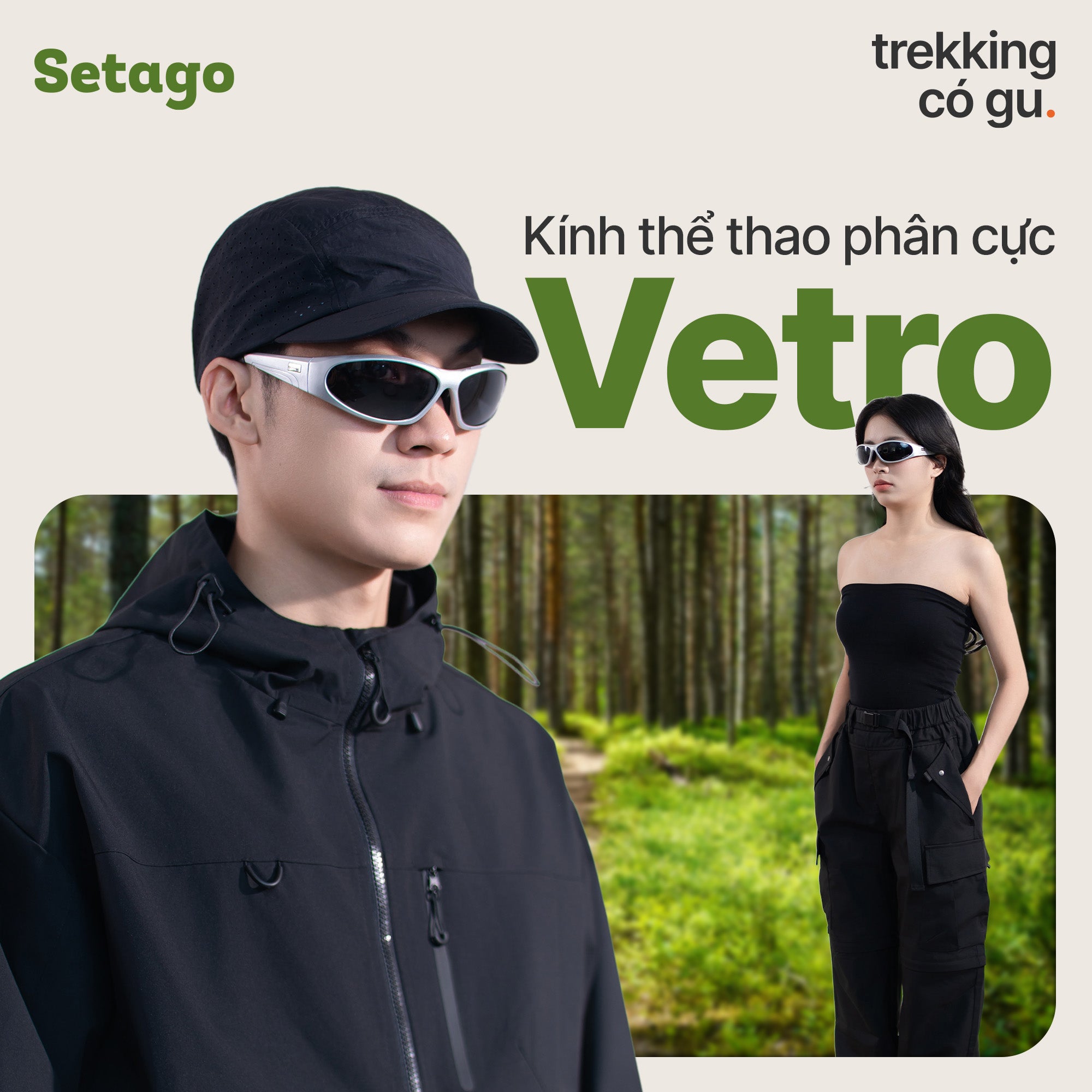 Kính phân cực Vetro - form trendy, phân cực, bảo vệ mắt