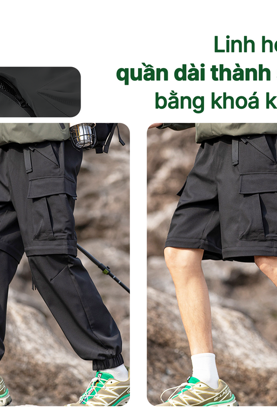 Quần túi hộp DualGear 2 trong 1 - Linh hoạt, chống nước, chống trầy, nhanh khô