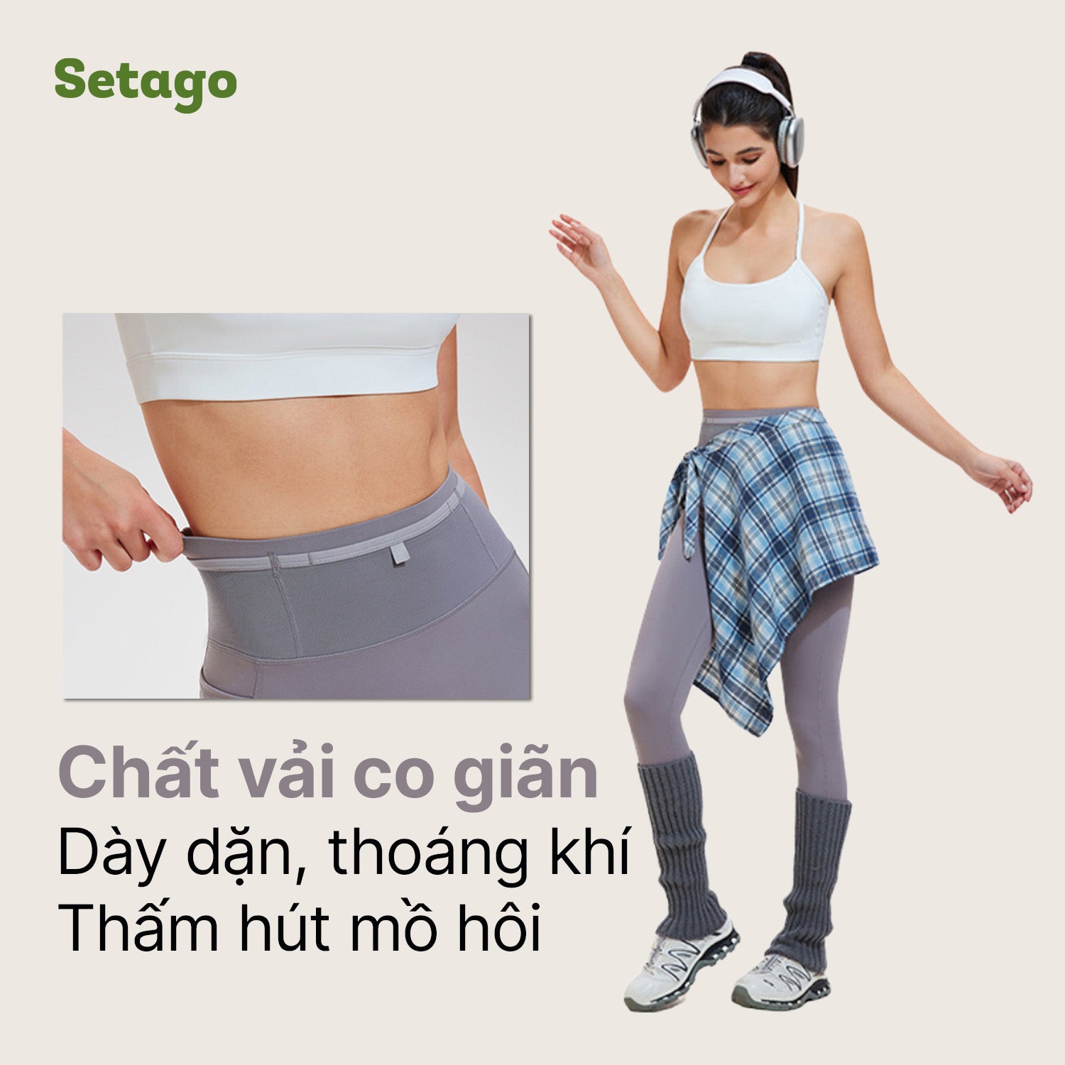 Quần legging nữ Tralfit – Mềm mại, tôn dáng, linh hoạt