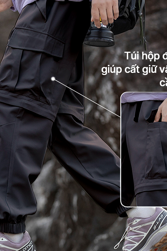 Quần túi hộp DualGear 2 trong 1 - Linh hoạt, chống nước, chống trầy, nhanh khô