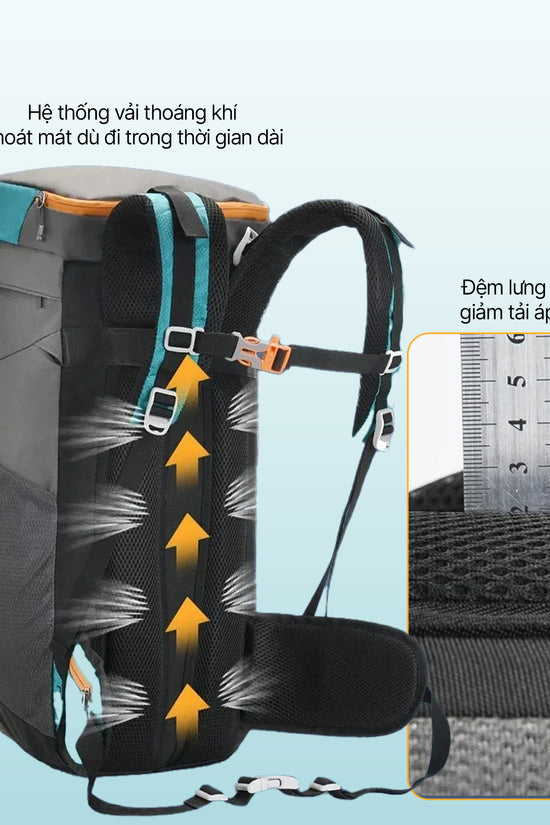 Balo dã ngoại thể thao Roamer - 40L, chống nước, thoáng khí