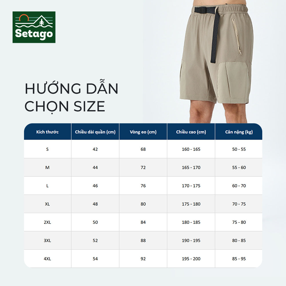Quần short outdoor nam TrailFlex - nhẹ, linh hoạt và nhanh khô