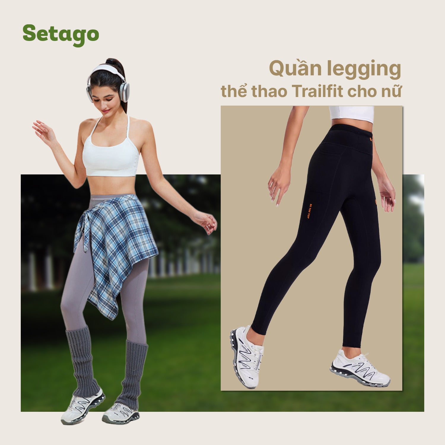 Quần legging nữ Tralfit – Mềm mại, tôn dáng, linh hoạt