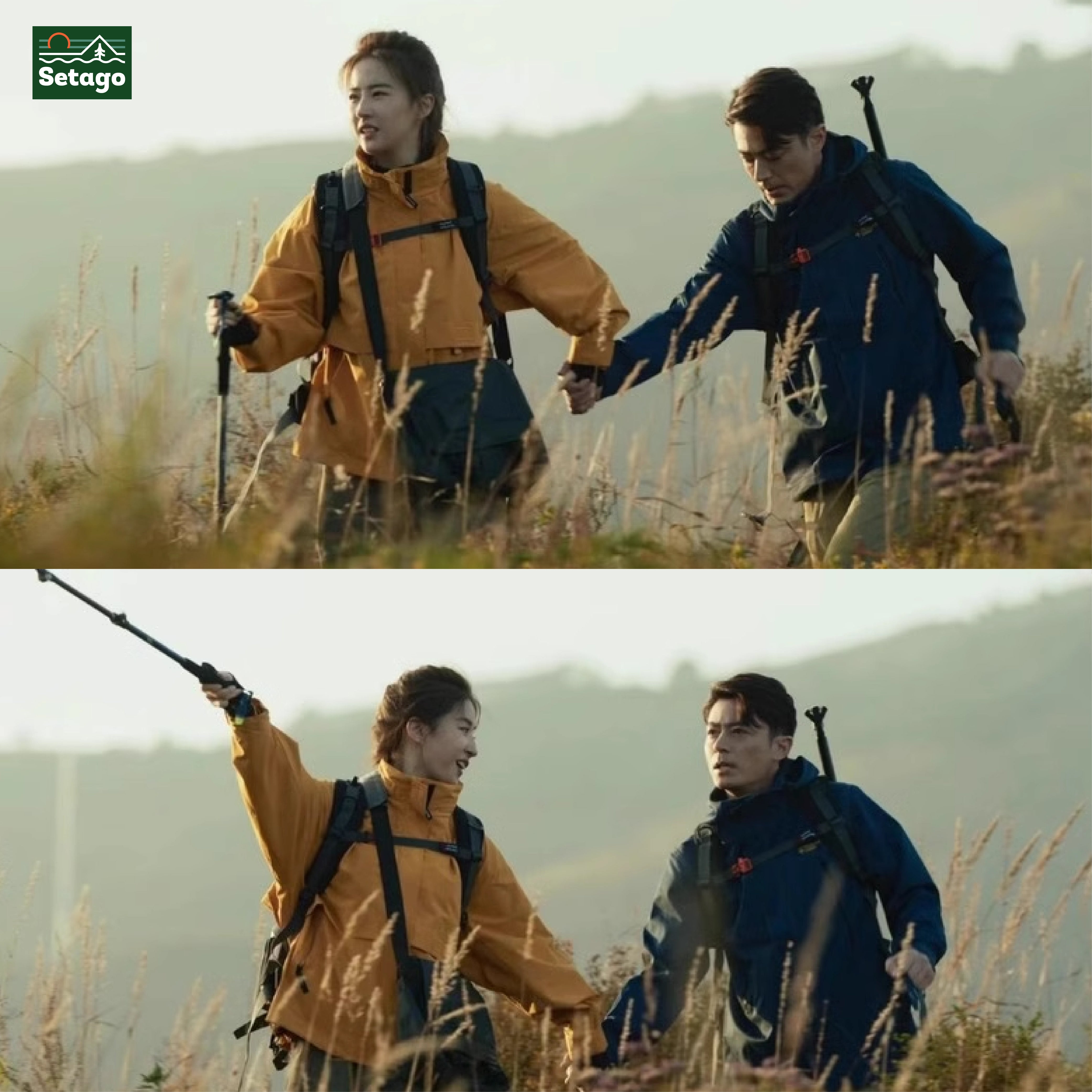 Áo khoác dã ngoại Aura - dáng oversize năng động với cổ cao giúp chống gió, chống thấm nước, chống nắng tối ưu