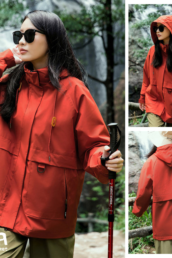Áo khoác dã ngoại Aura - dáng oversize năng động với cổ cao giúp chống gió, chống thấm nước, chống nắng tối ưu