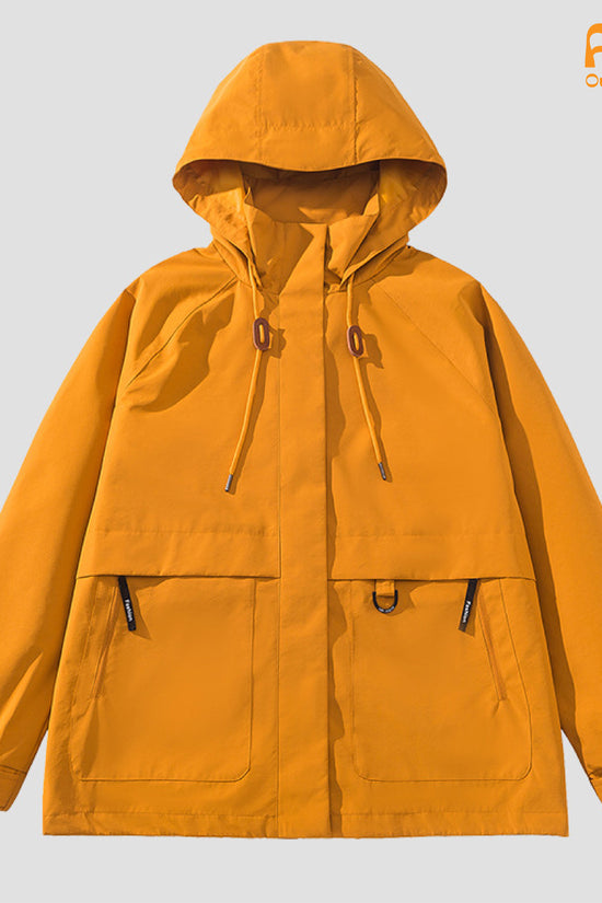 Áo khoác dã ngoại Aura - dáng oversize năng động với cổ cao giúp chống gió, chống thấm nước, chống nắng tối ưu