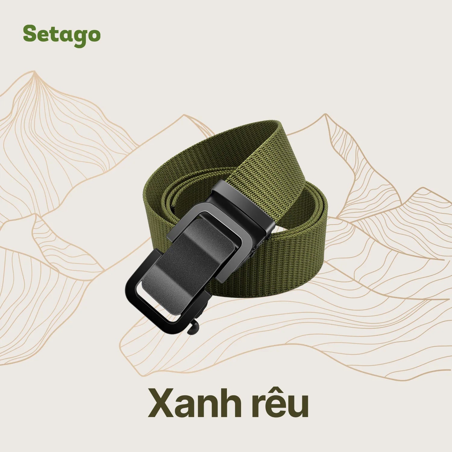 Thắt Lưng Vải Dù Dã Ngoại Axis – Bền Chắc, Nhanh Khô, Dễ Tùy Chỉnh