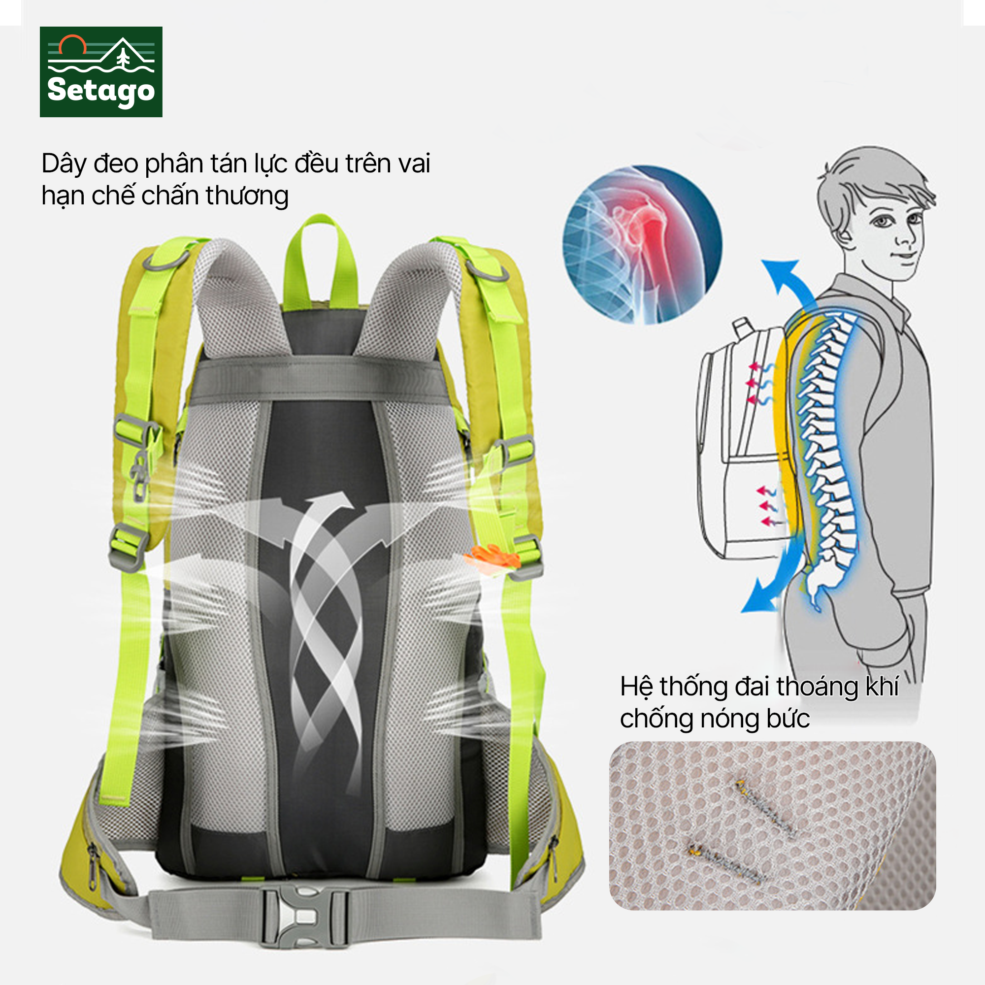 Balo dã ngoại thể thao Rover - 30L, nhiều ngăn, năng động và thoải mái