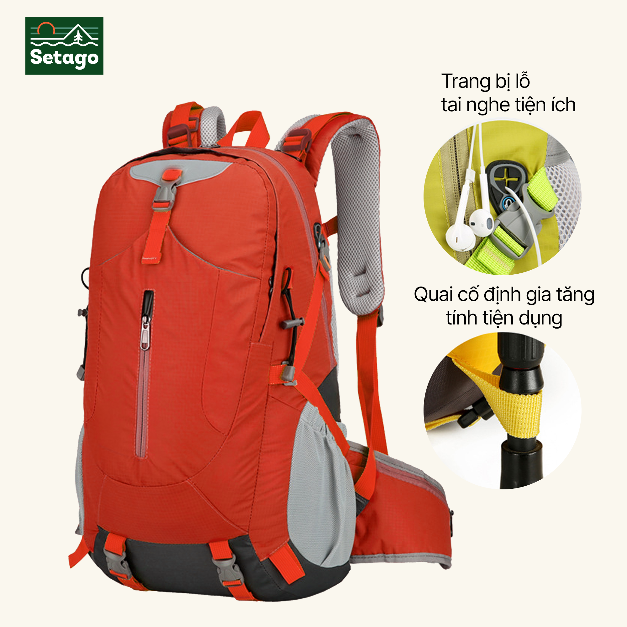 Balo dã ngoại thể thao Rover - 30L, nhiều ngăn, năng động và thoải mái