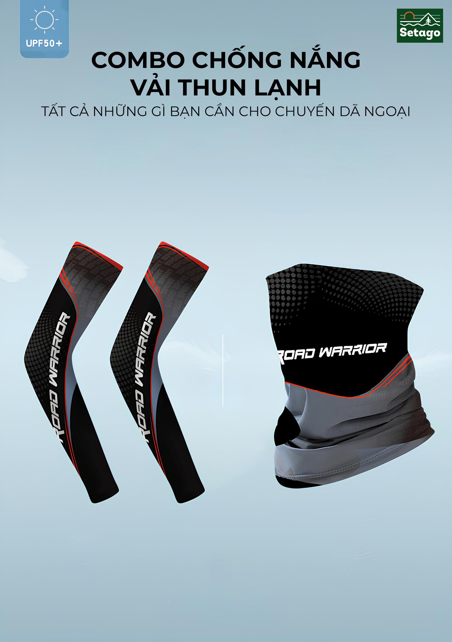 Găng tay chống nắng nam - thun lạnh thoáng khí, co giãn vừa vặn, bảo vệ da tối ưu