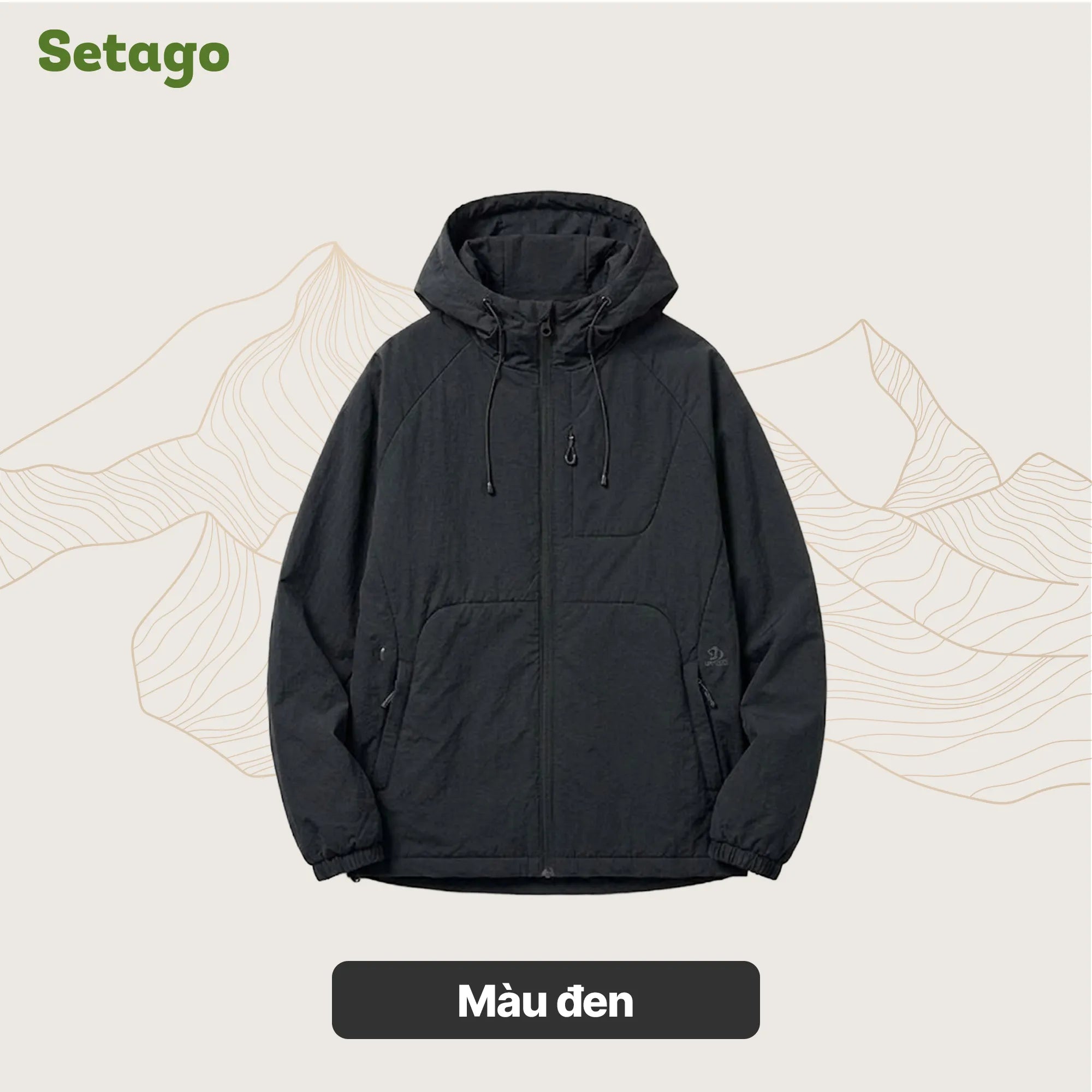 Áo khoác phao du lịch, thời trang siêu nhẹ gấp gọn Cloudy