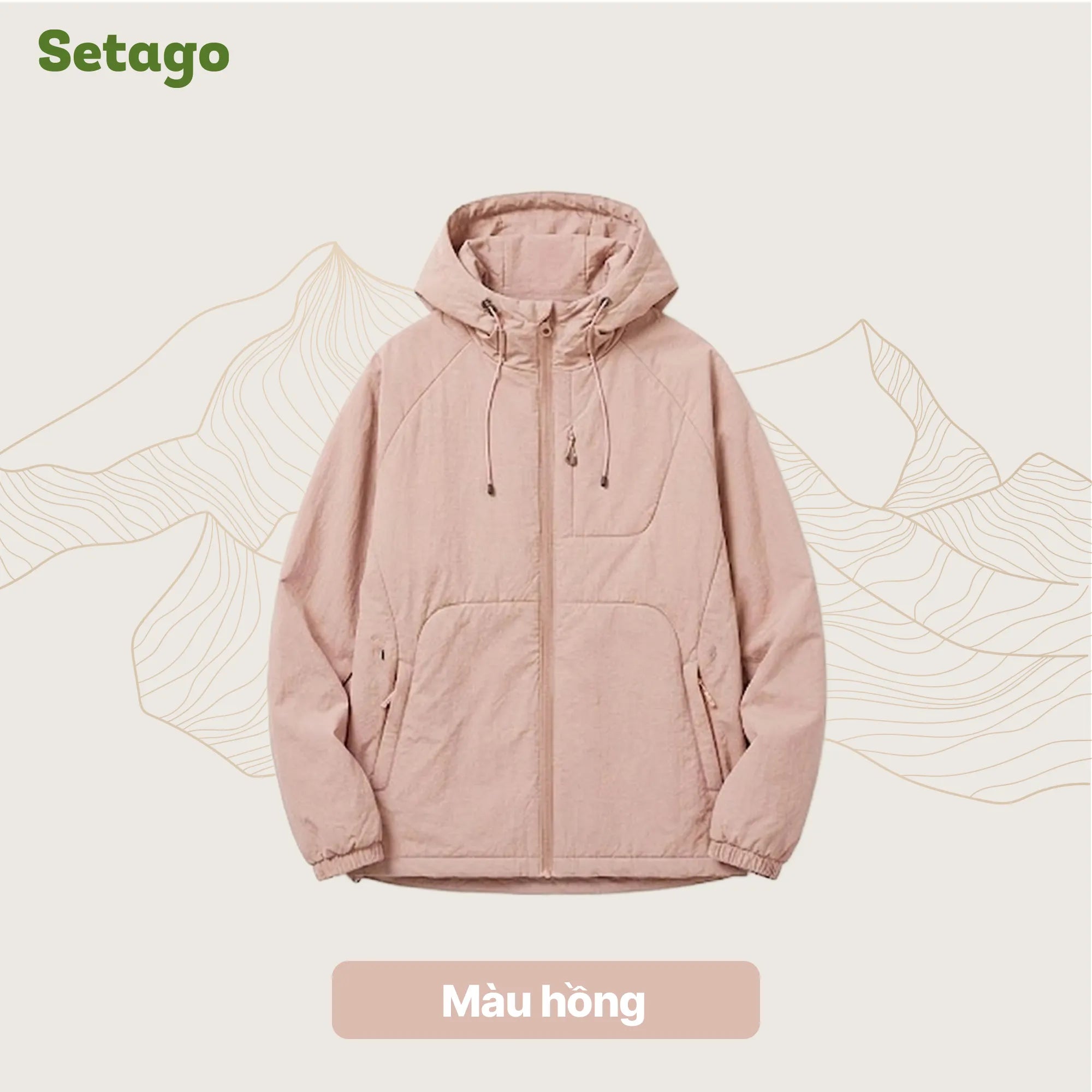 Áo khoác phao du lịch, thời trang siêu nhẹ gấp gọn Cloudy