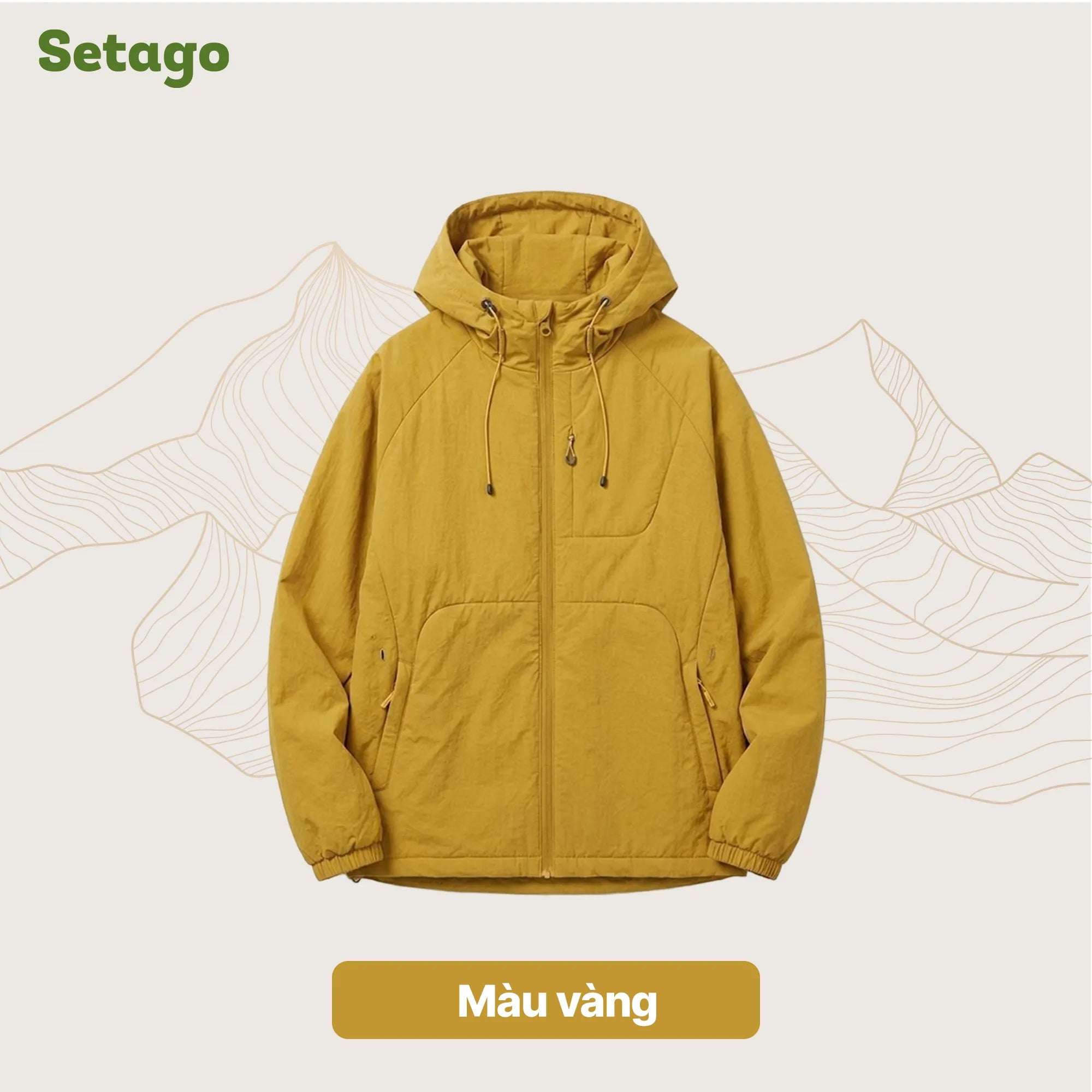 Áo khoác phao du lịch, thời trang siêu nhẹ gấp gọn Cloudy