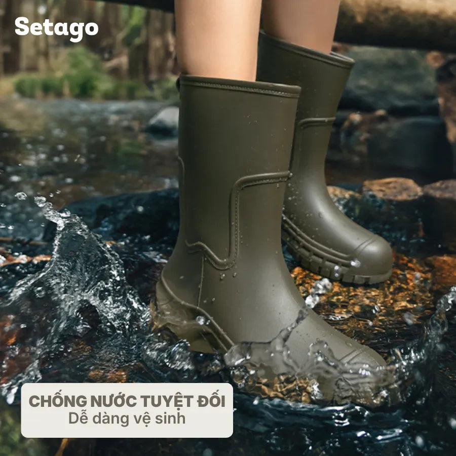 Ủng đi mưa Muddy chống nước chống trơn trượt