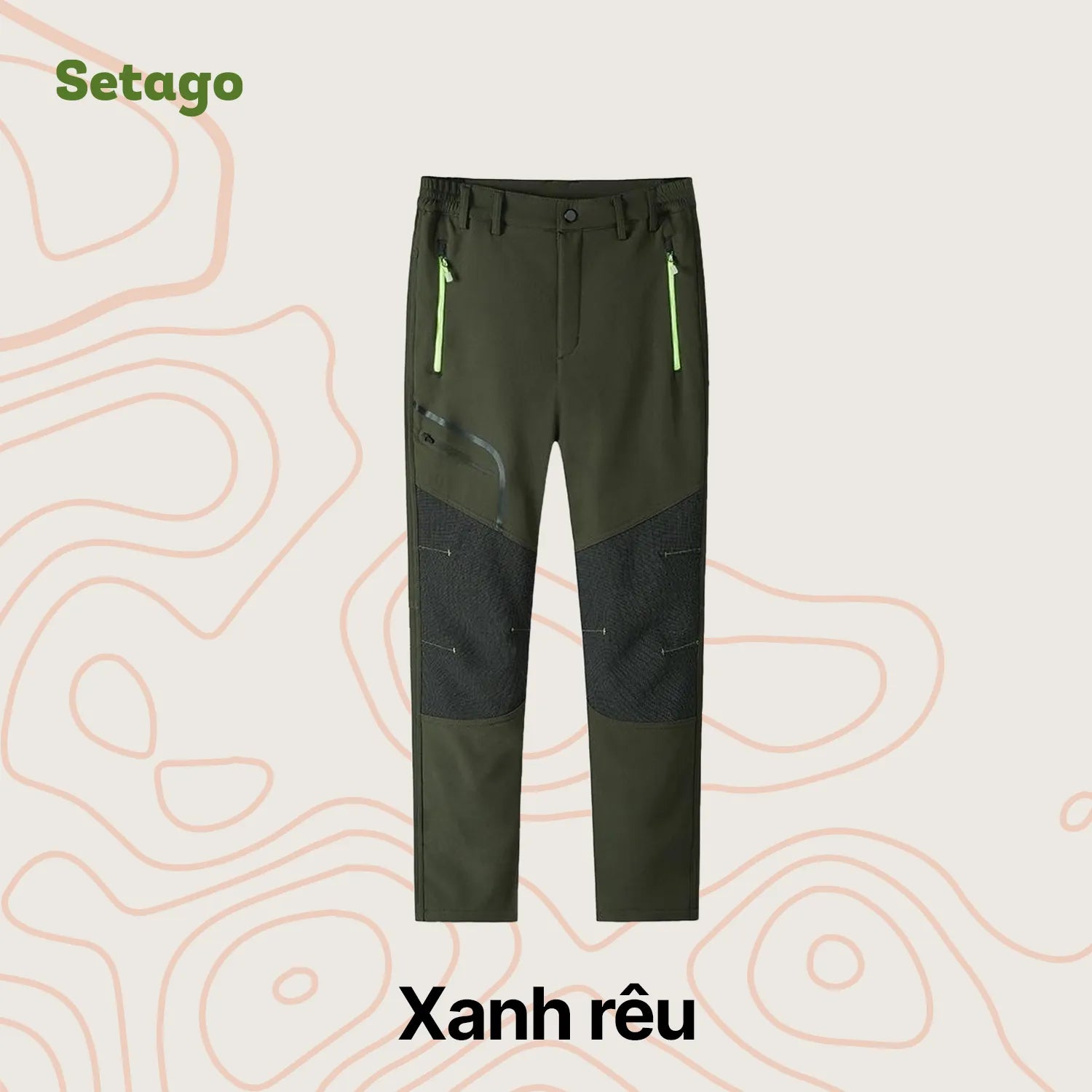 Quần leo núi lót nỉ mùa đông Alaska - Giữ ấm, trượt nước, chống mài mòn