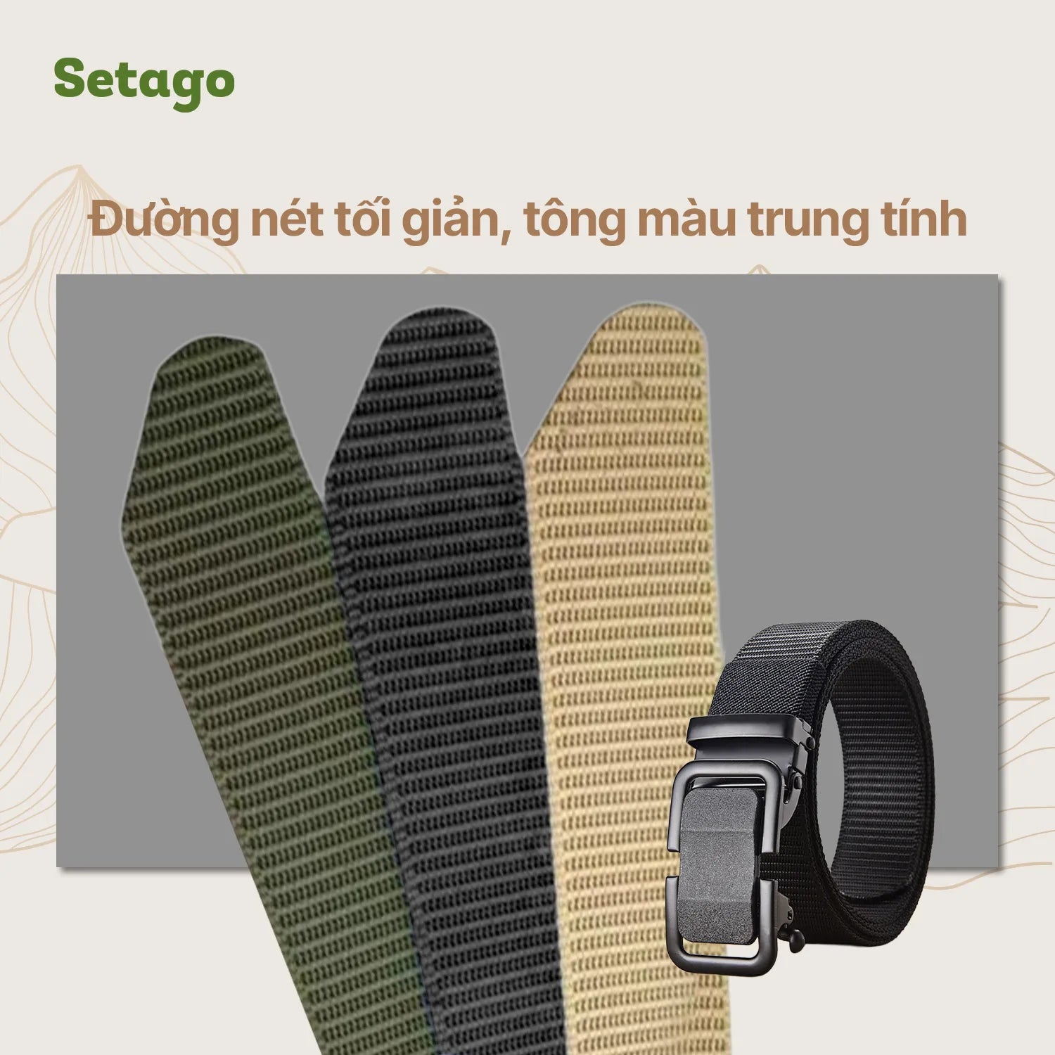 Thắt Lưng Vải Dù Dã Ngoại Axis – Bền Chắc, Nhanh Khô, Dễ Tùy Chỉnh