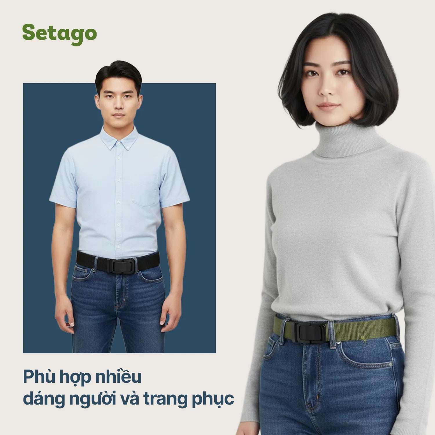 Thắt Lưng Vải Dù Dã Ngoại Axis – Bền Chắc, Nhanh Khô, Dễ Tùy Chỉnh