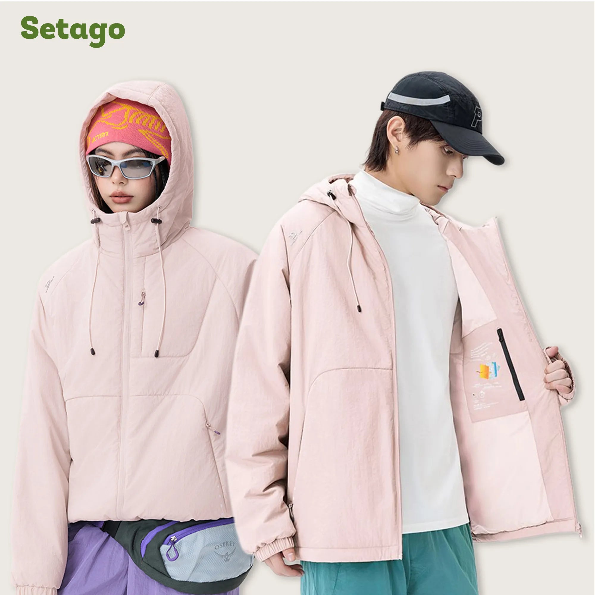 Áo khoác phao du lịch, thời trang siêu nhẹ gấp gọn Cloudy