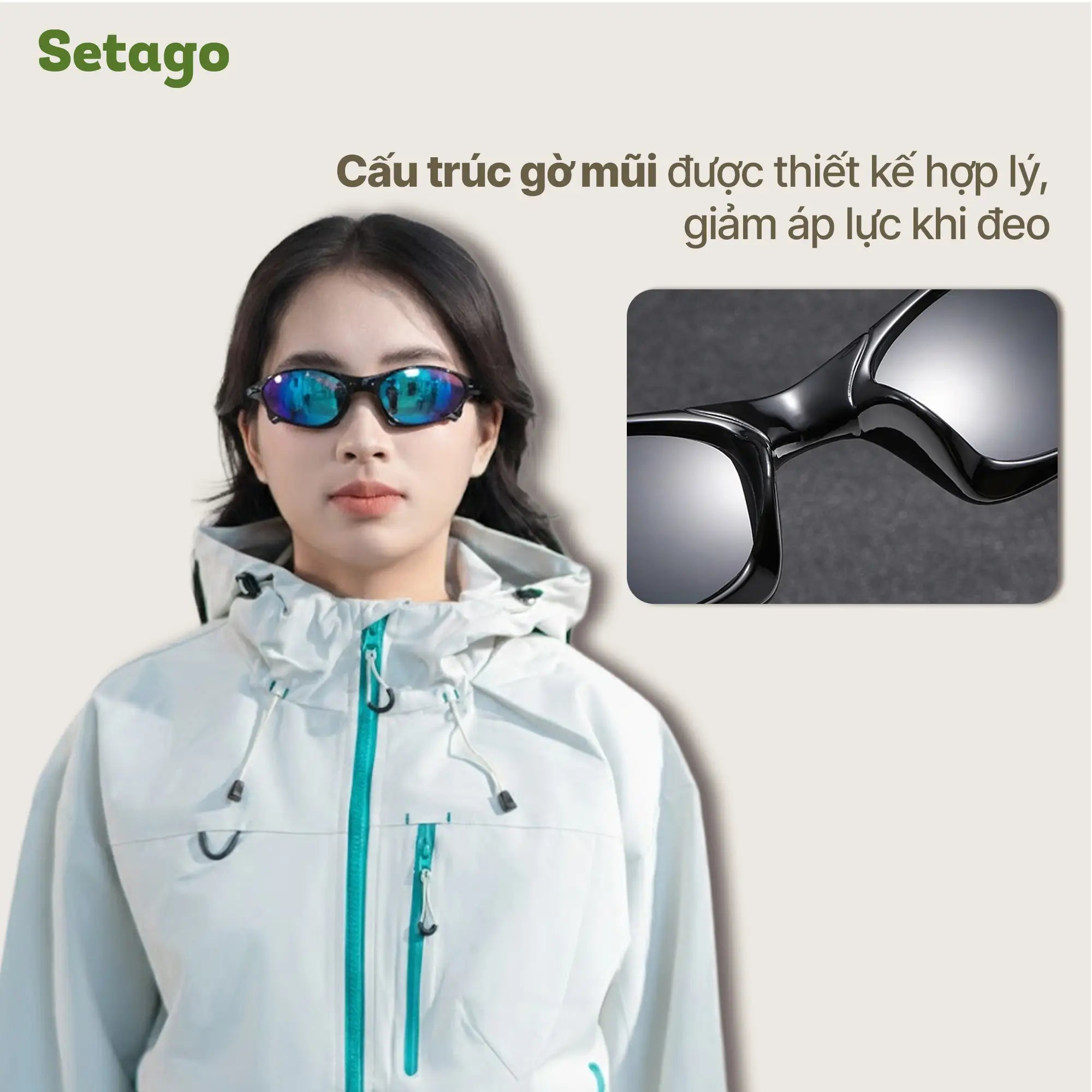 Kính thể thao chống UV Cyber