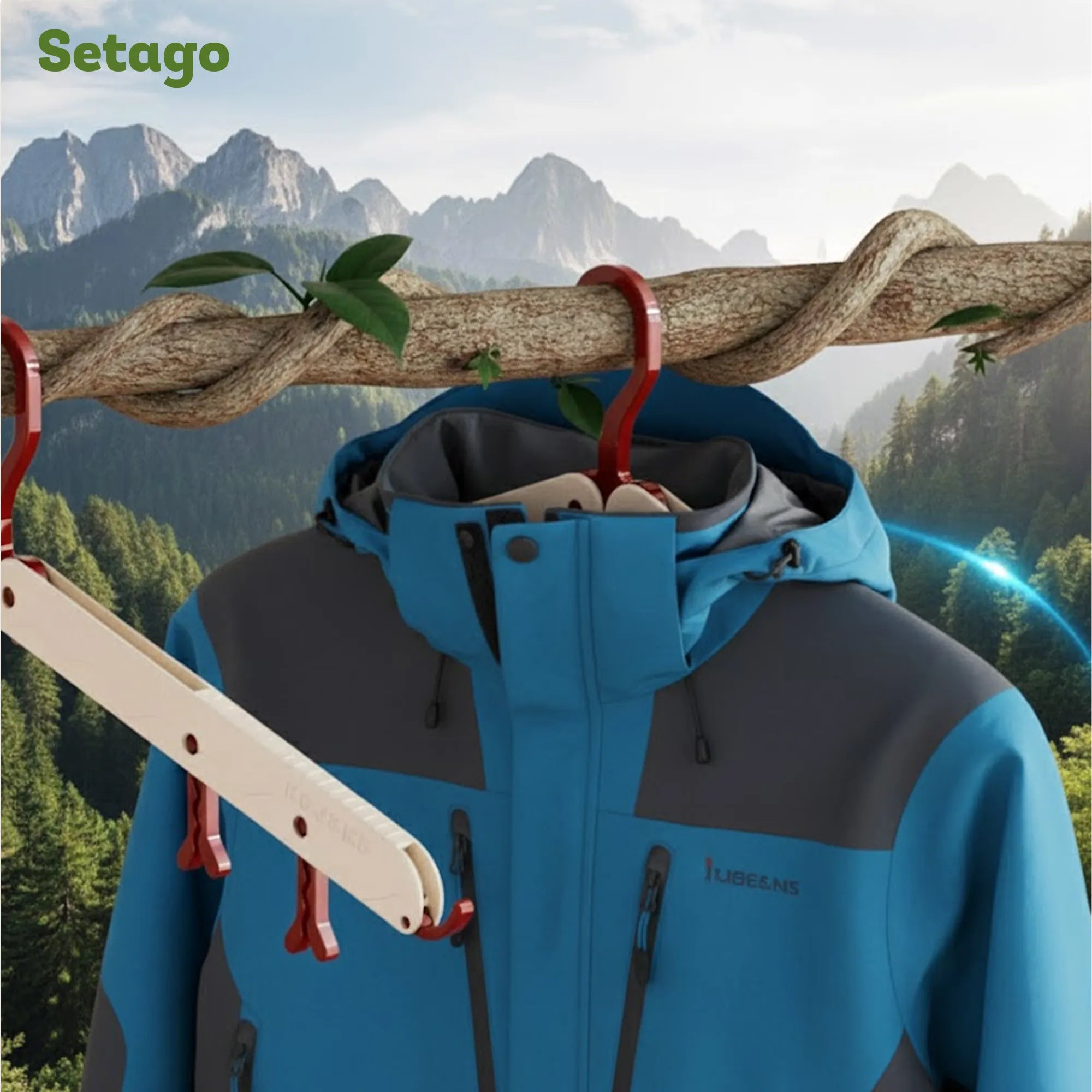 Móc treo quần áo đa năng, gấp gọn siêu nhẹ Foldie