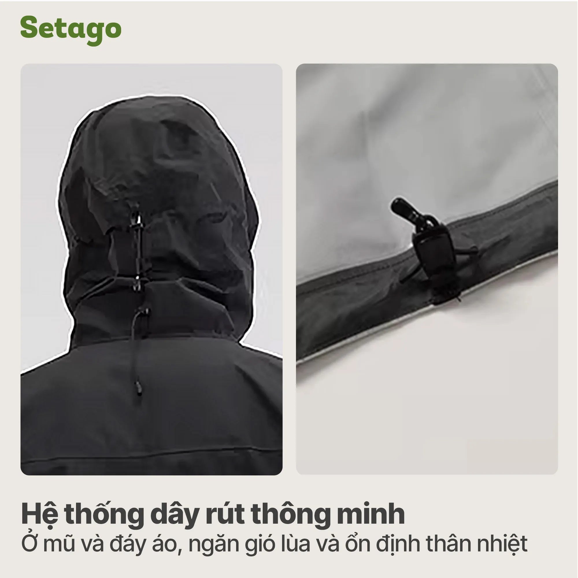 Áo khoác dã ngoại, leo núi chống nước tối đa Setago GTX