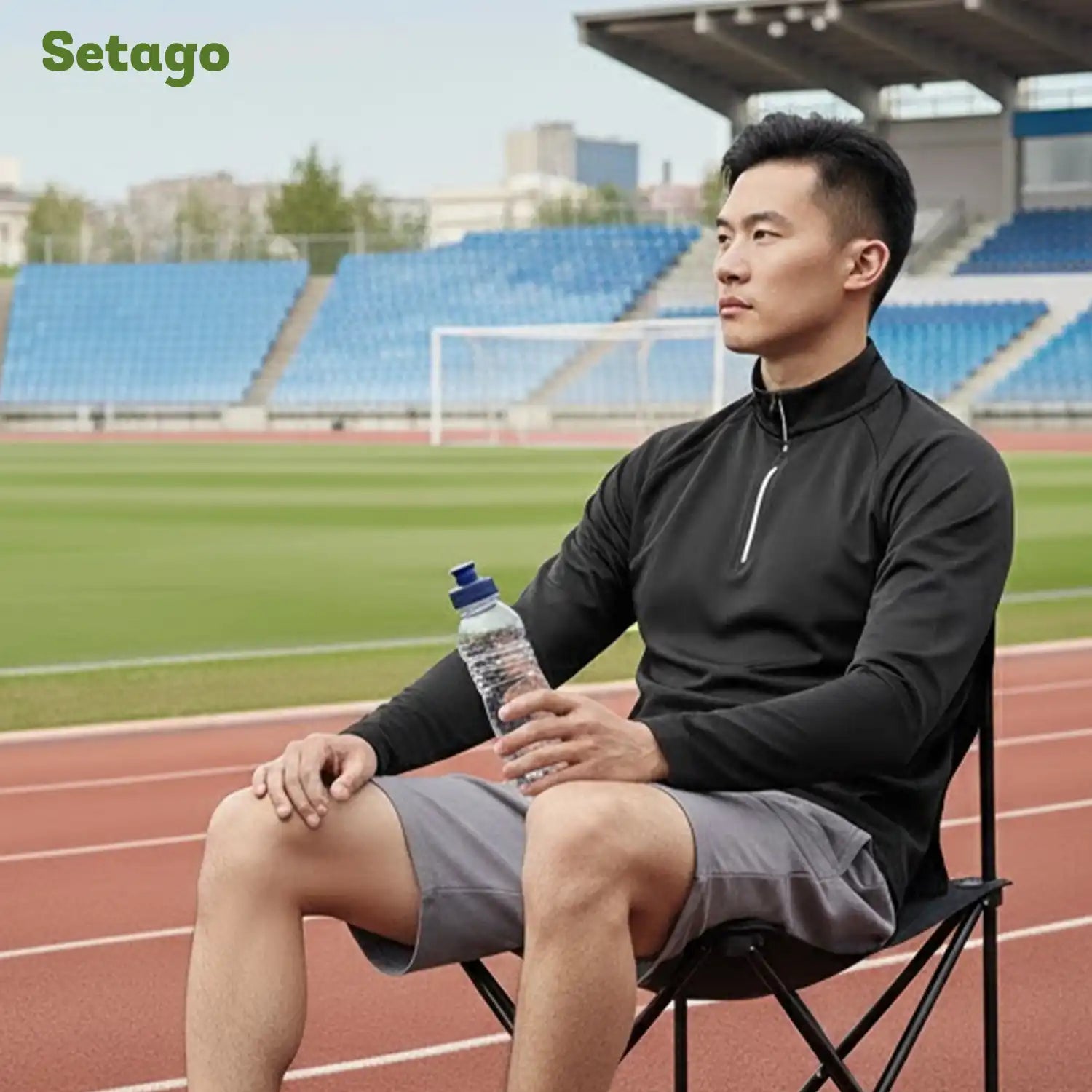 Áo dài tay half-zip lót nỉ mỏng thu đông Haven