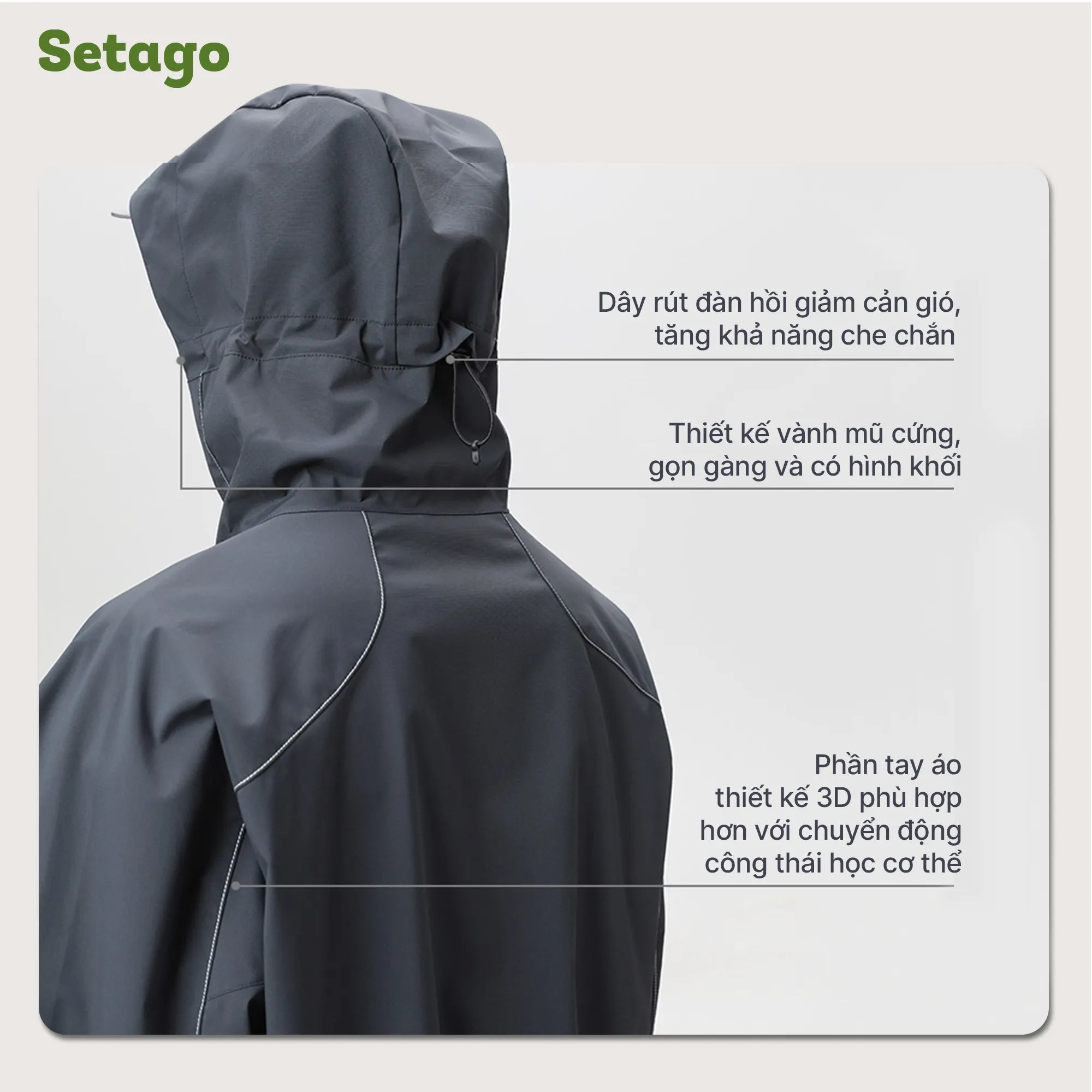 Áo khoác Mountic chống nước nhiều túi