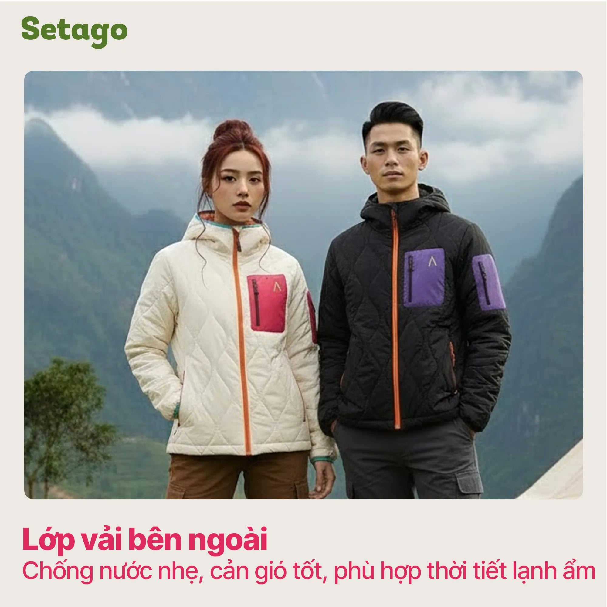 Áo Khoác Phao Snova – Siêu Nhẹ, Chống Nước