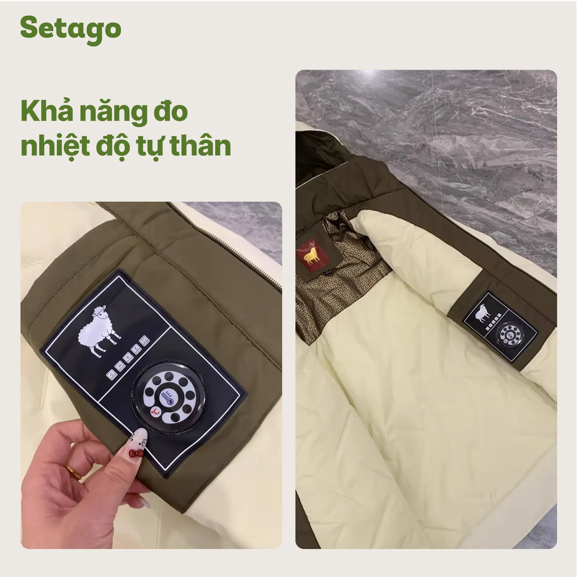 Áo khoác phao dã ngoại lông cừu kháng nước gọn nhẹ Stormer