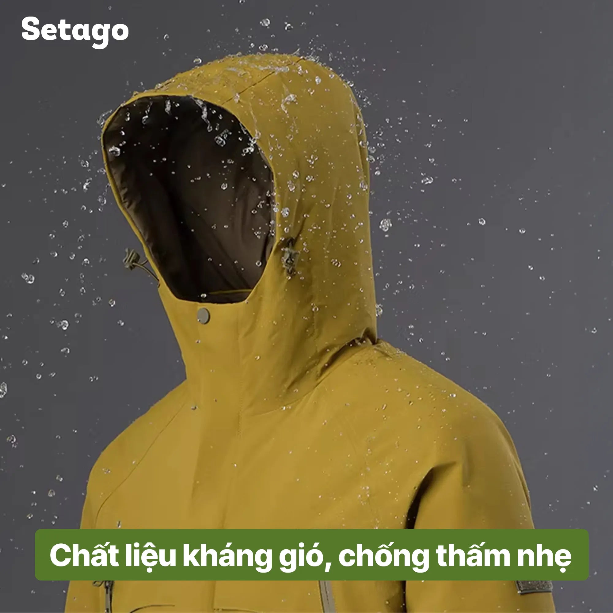 Áo khoác phao dã ngoại lông cừu kháng nước gọn nhẹ Stormer