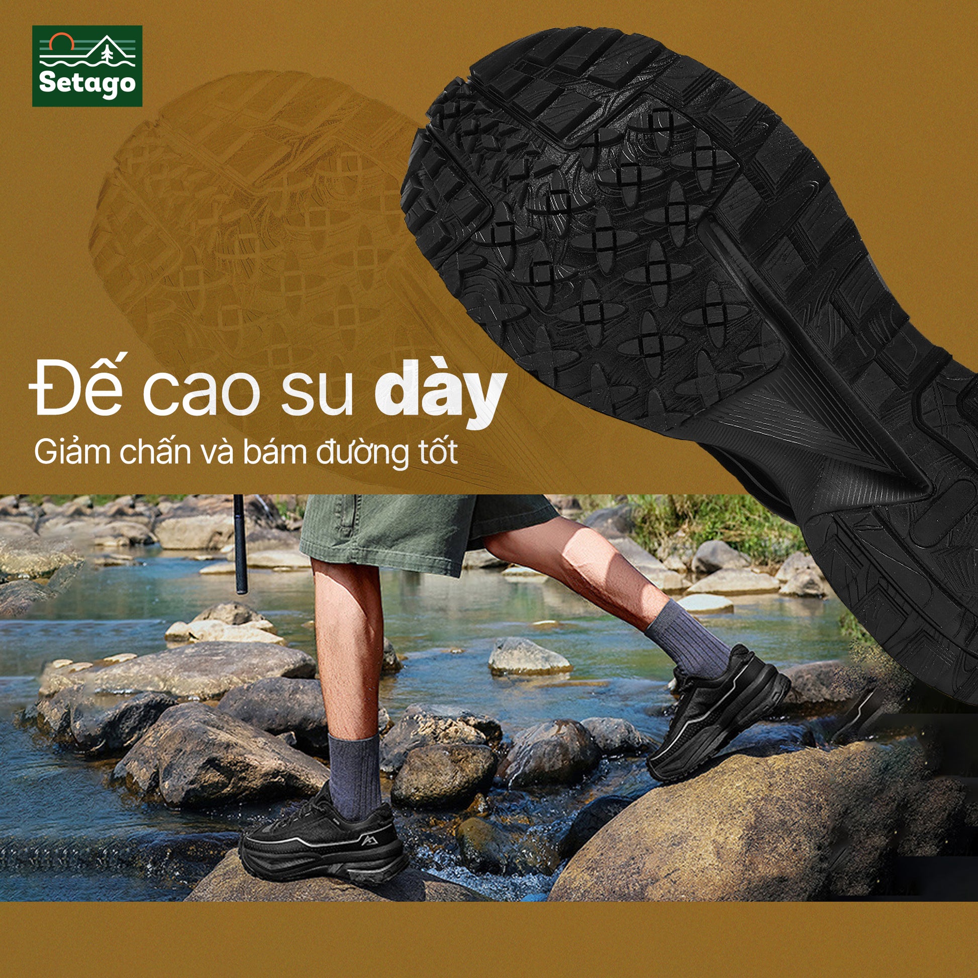 Giày thể thao AKIA - Bám đường, chống nước, linh hoạt cho mọi địa hình