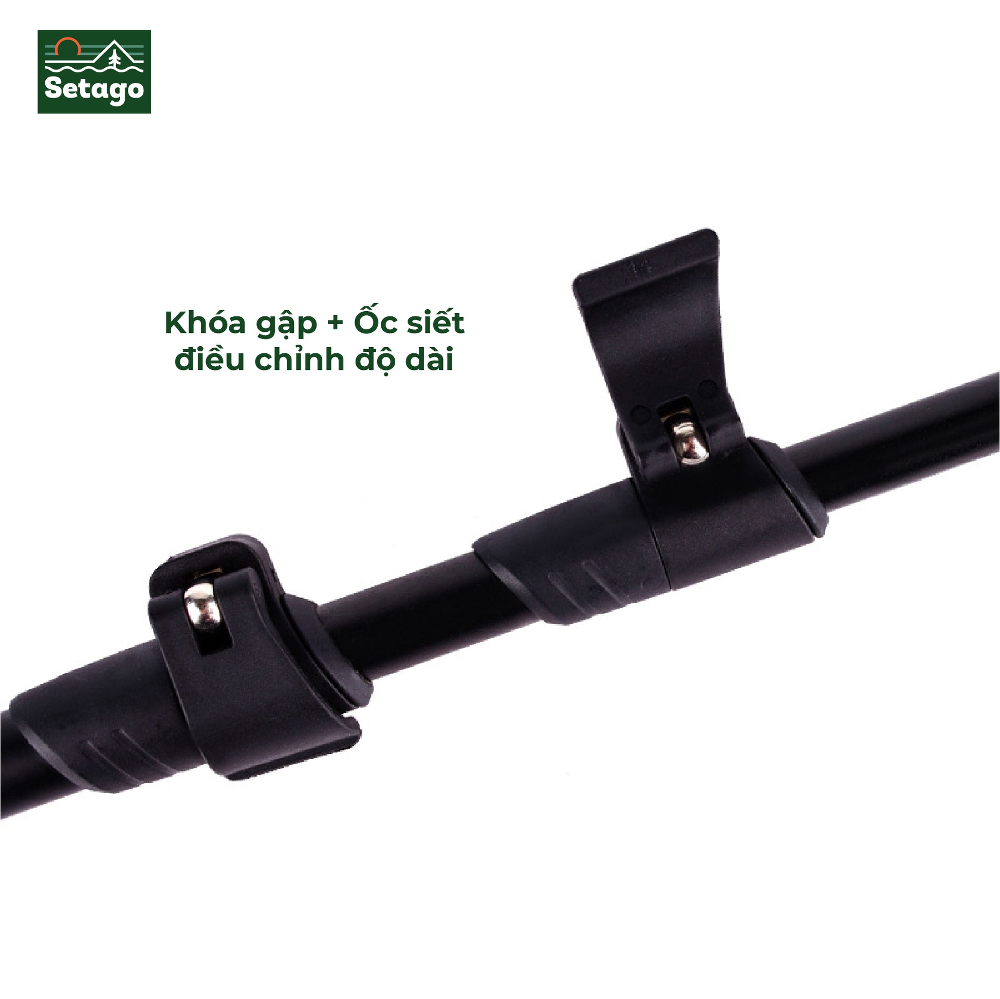 Gậy Leo Núi KODENOR 7075 – Siêu Nhẹ 245g, Chiều dài linh hoạt, Tay Cầm EVA Chống Trượt