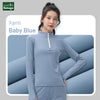 Áo dài tay Half-zip nữ - form ôm người, co giãn và mỏng nhẹ