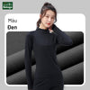 Áo dài tay Half-zip nữ - form ôm người, co giãn và mỏng nhẹ
