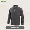 Áo dài tay half-zip lót nỉ mỏng thu đông Haven
