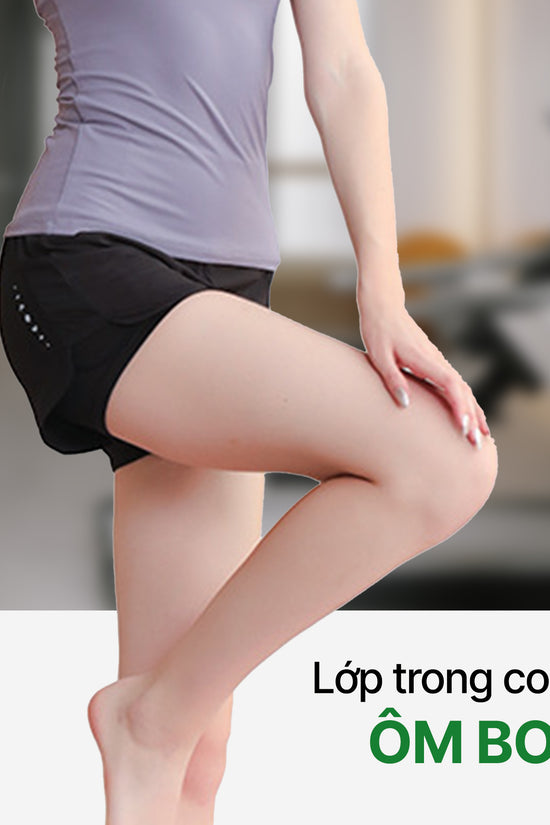 Quần short thể thao nữ 2 lớp InOut - 2 lớp co giãn, thoải mái chuyển động