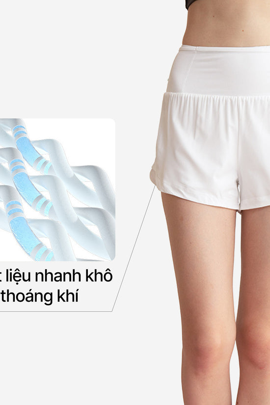 Quần short thể thao nữ 2 lớp InOut - 2 lớp co giãn, thoải mái chuyển động