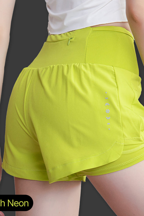 Quần short thể thao nữ 2 lớp InOut - 2 lớp co giãn, thoải mái chuyển động