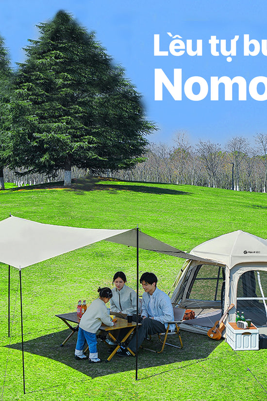 Lều tự bung Nomora, không gian lớn - chống nắng, mưa, cản gió