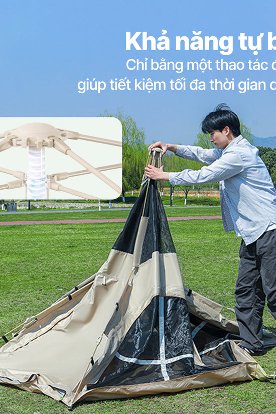 Lều tự bung Nomora, không gian lớn - chống nắng, mưa, cản gió