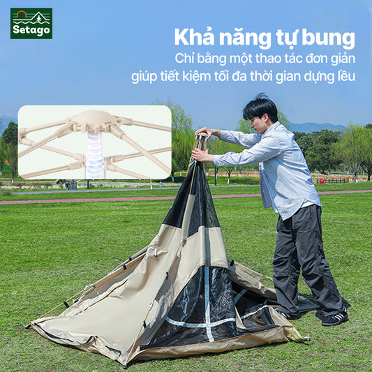 Lều tự bung Nomora, không gian lớn - chống nắng, mưa, cản gió