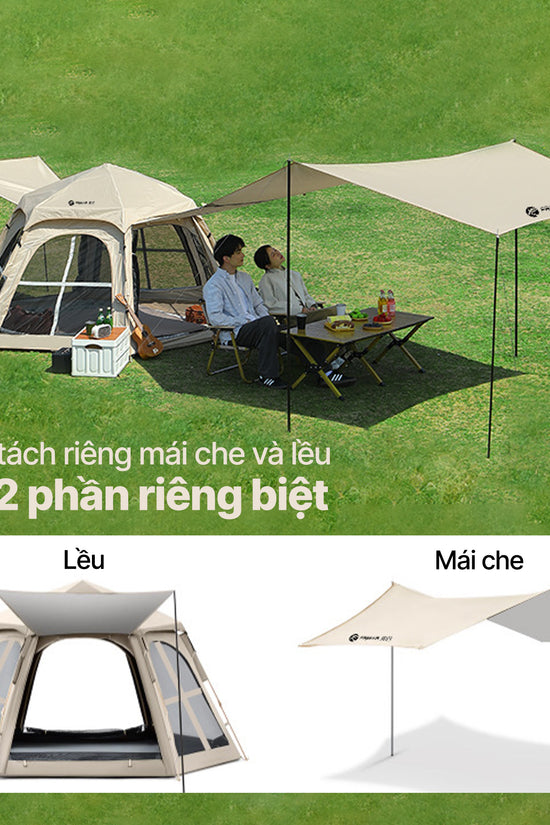 Lều tự bung Nomora, không gian lớn - chống nắng, mưa, cản gió
