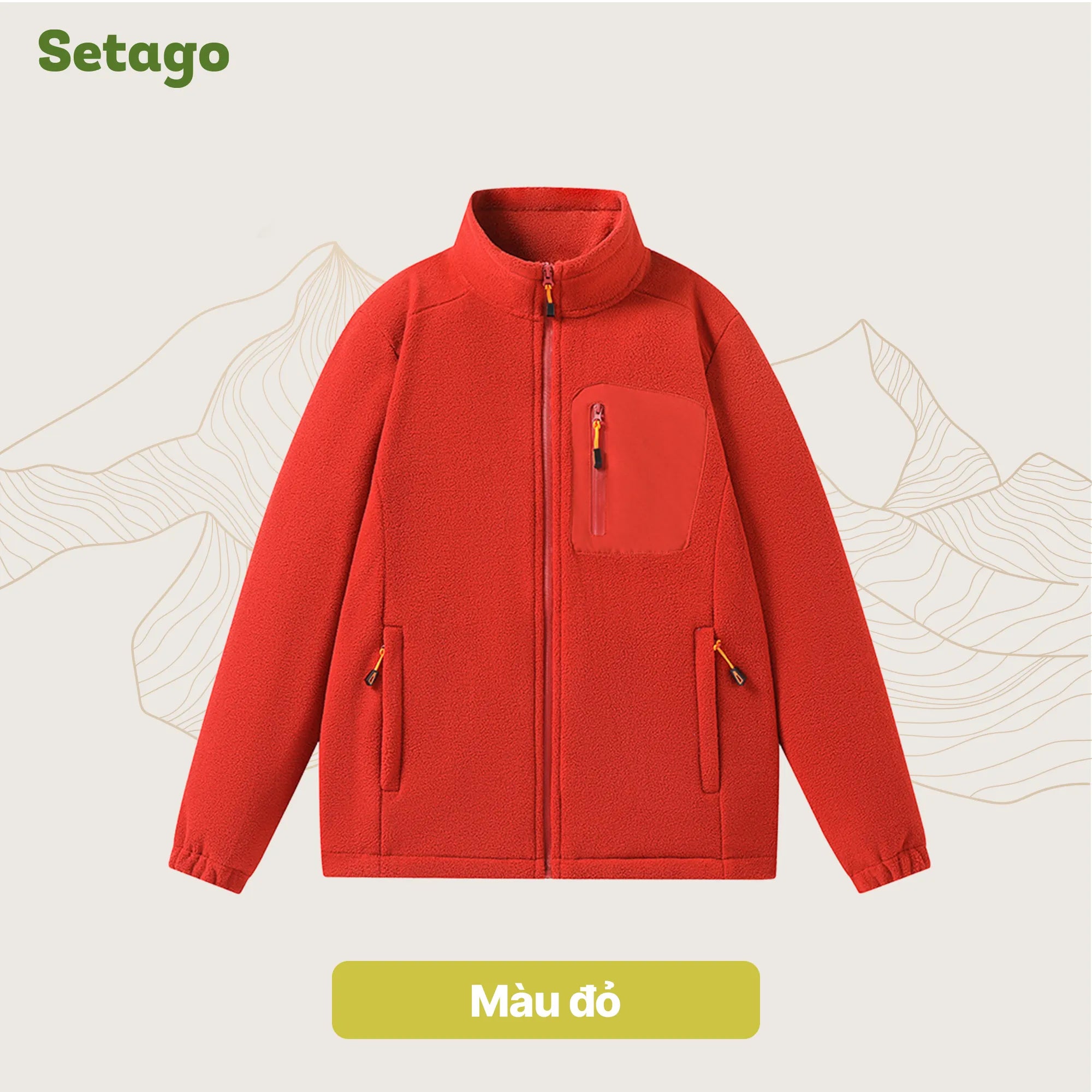 Áo khoác nỉ lông cừu Midzip – Ấm, Nhẹ, Linh Hoạt