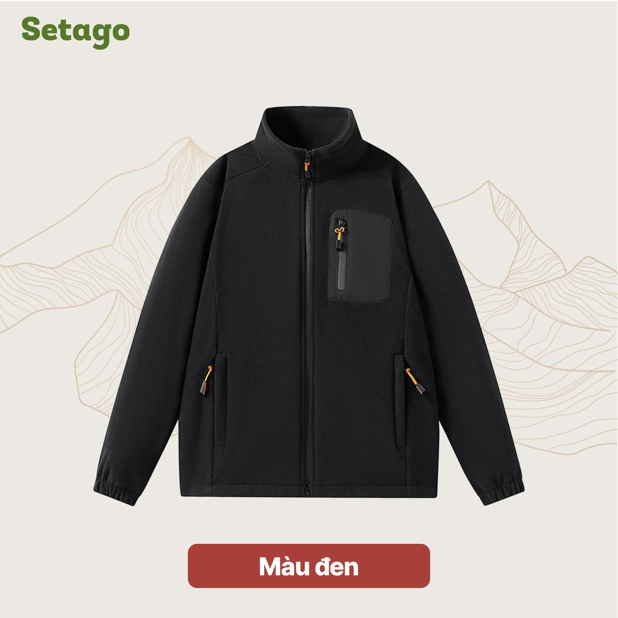 Áo khoác nỉ lông cừu Midzip – Ấm, Nhẹ, Linh Hoạt