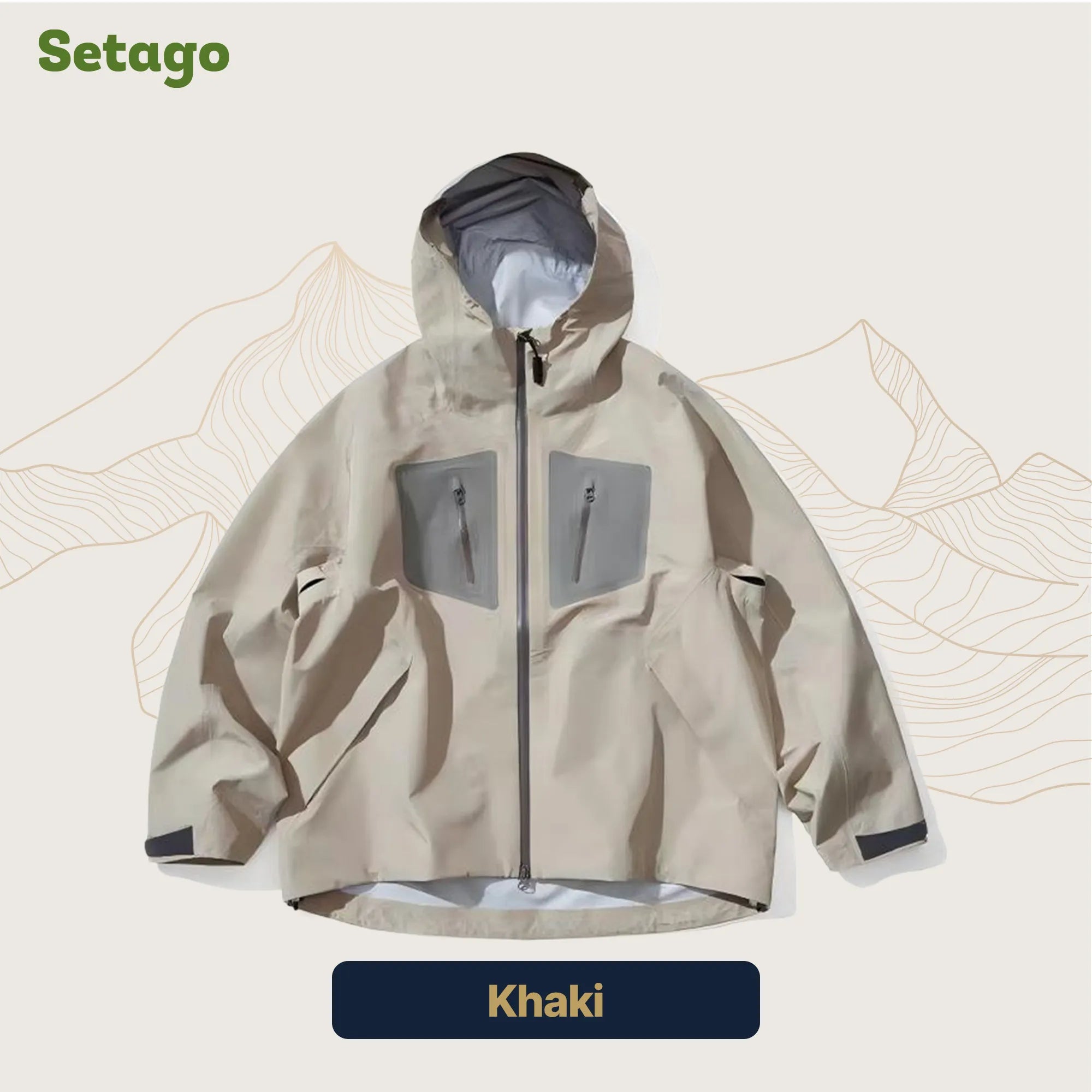 Áo khoác Mountic chống nước nhiều túi