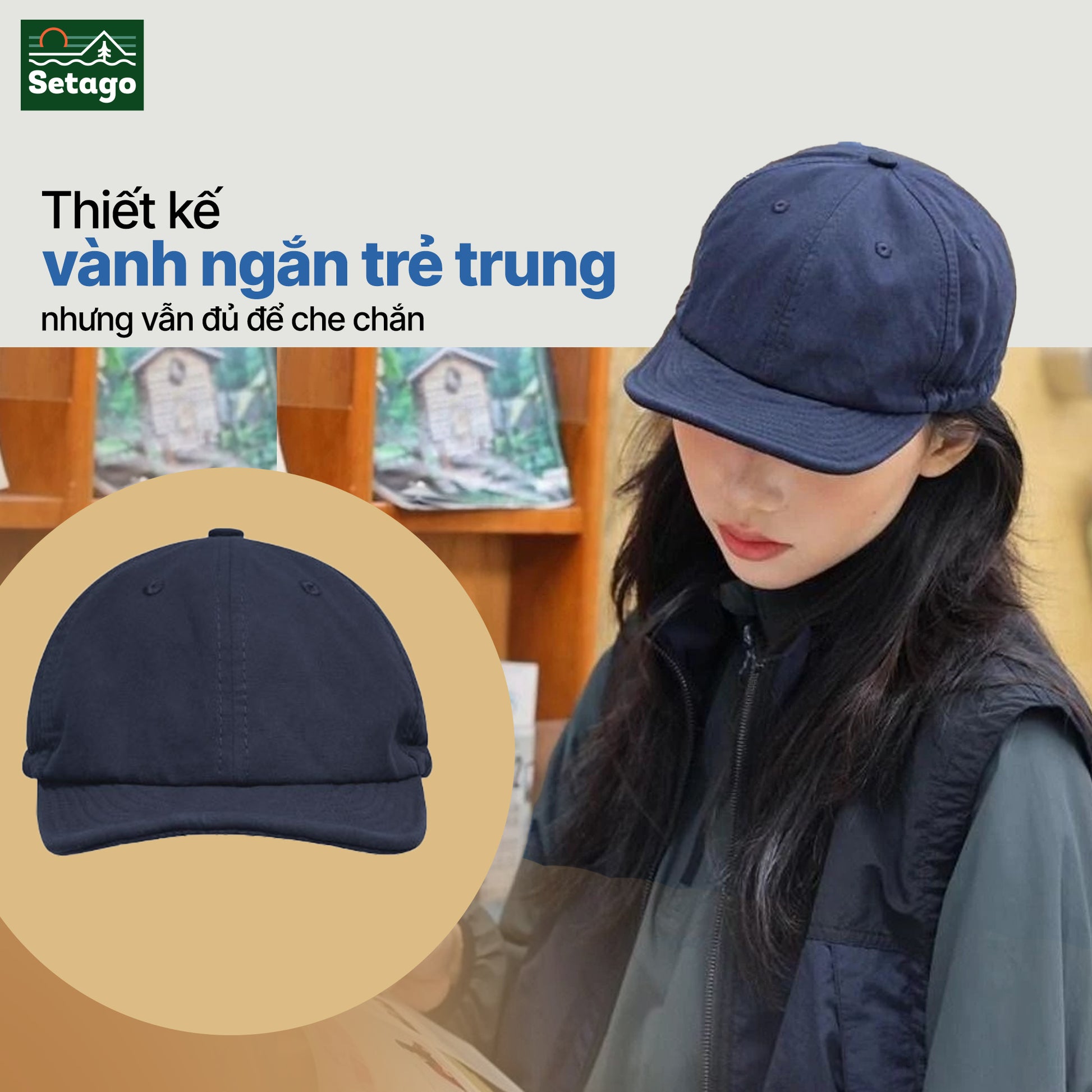 Mũ lưỡi trai bo chun Loopi - linh hoạt, thời trang