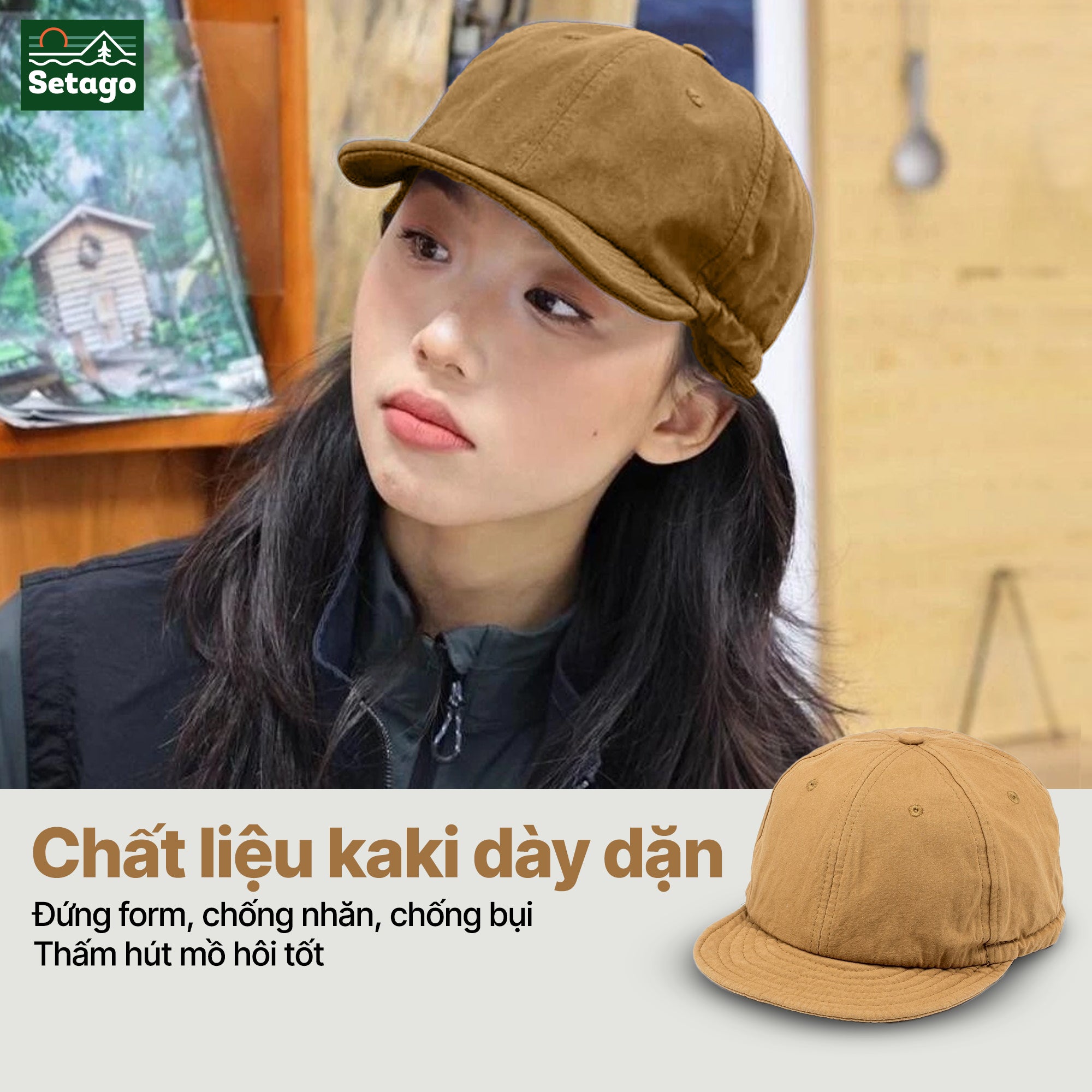 Mũ lưỡi trai bo chun Loopi - linh hoạt, thời trang