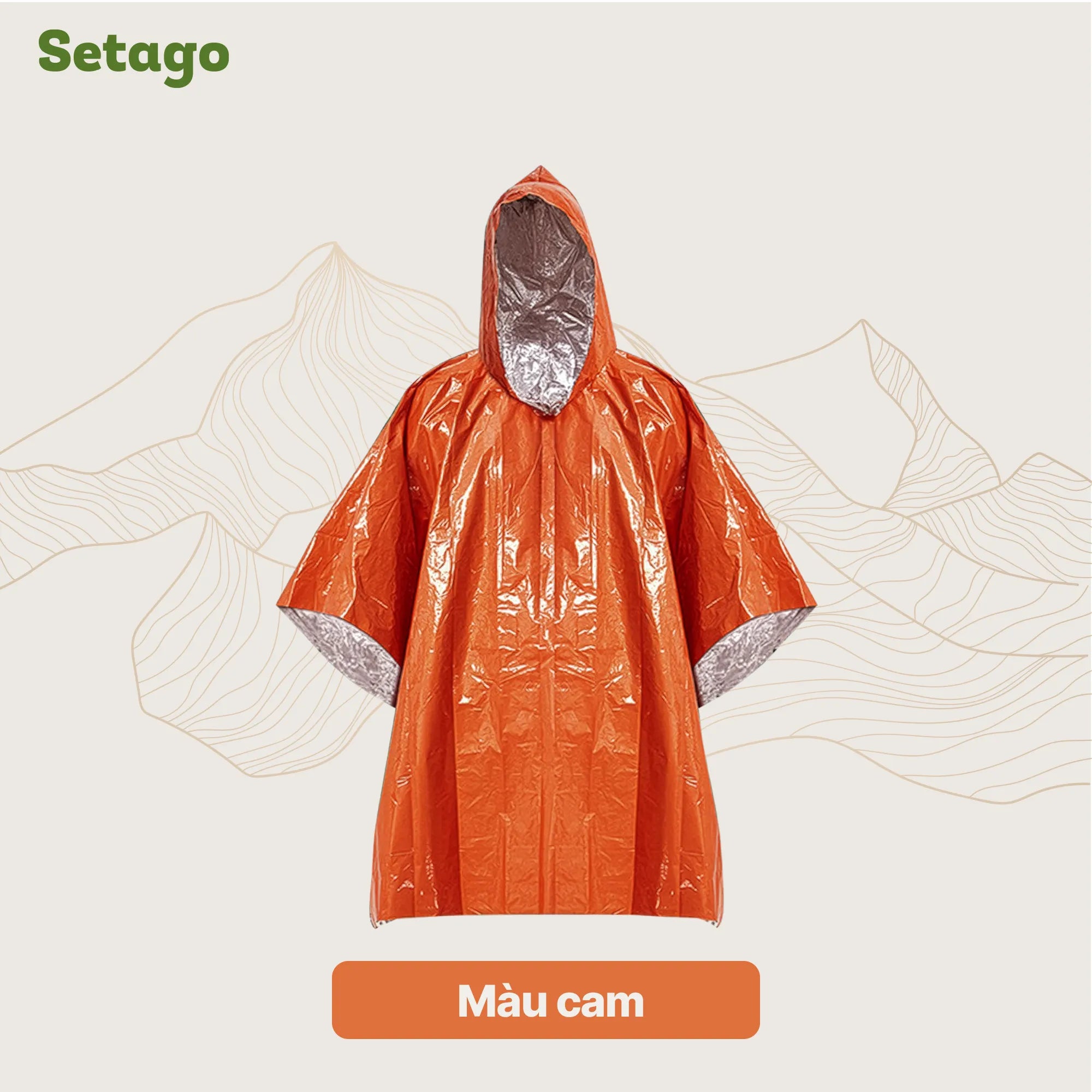 Áo mưa Rainn Tráng Bạc Giữ Nhiệt