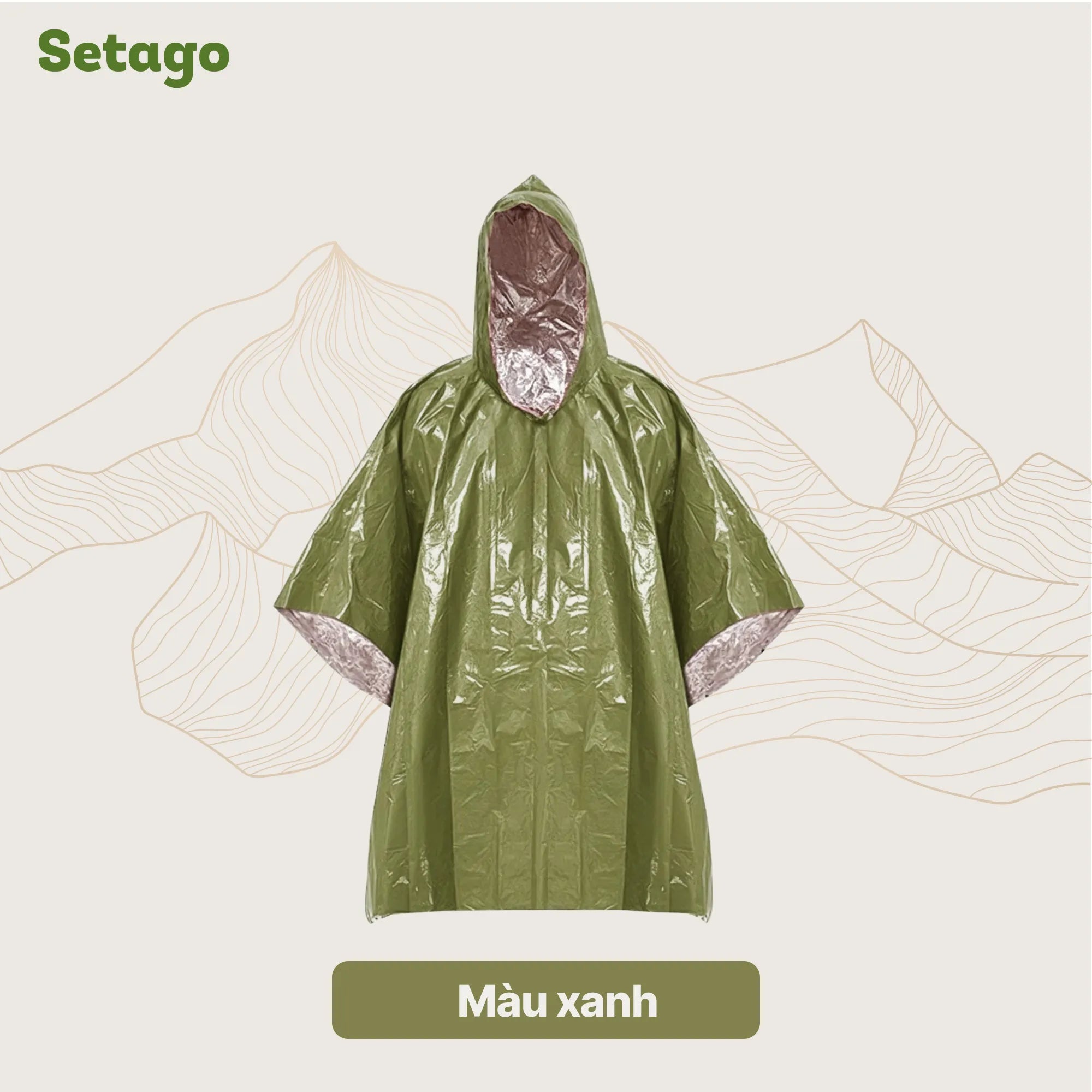 Áo mưa Rainn Tráng Bạc Giữ Nhiệt