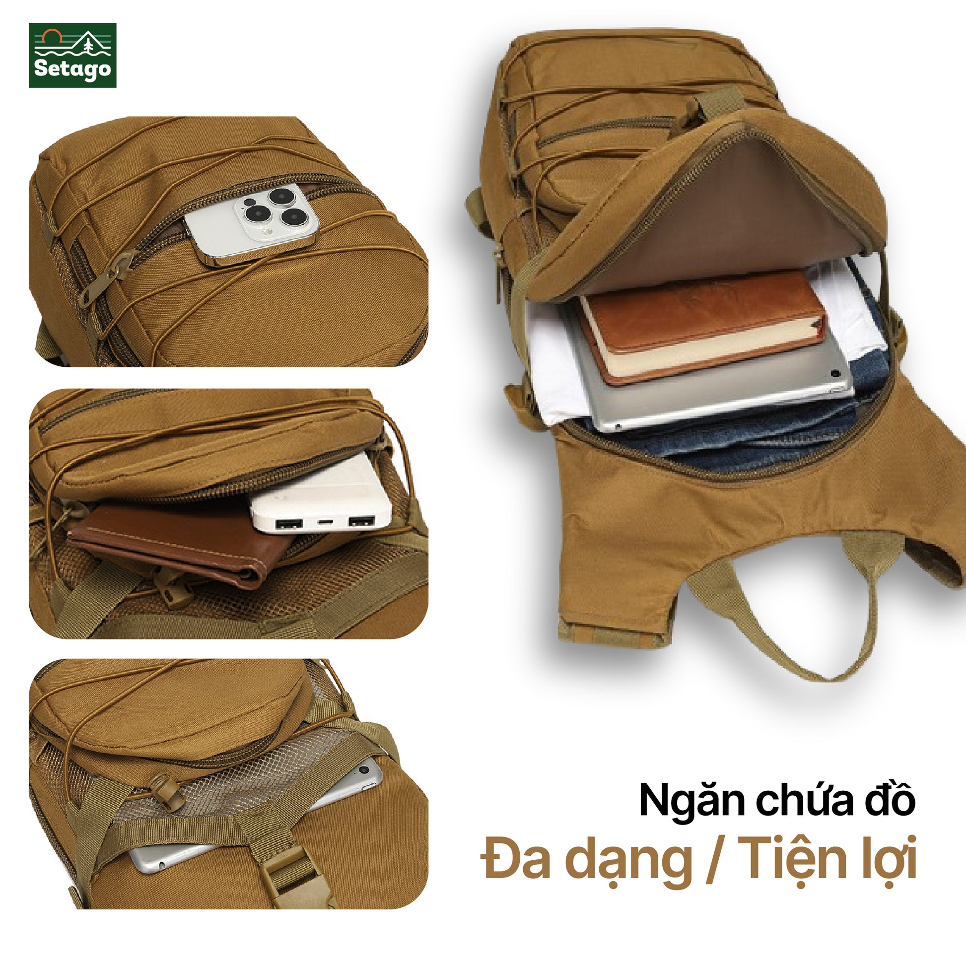 Balo leo núi Ranger - đa năng, bền bỉ, nhiều ngăn tiện lợi